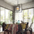 Modern 3-Light Black and Gold Dimmable Lantern Square Chandelier for Kitchen Island Living Room with No Bulbs Included