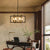 Farmhouse 6-Light Candle-Style Geometric Square/Rectangle Chandeliers for Living Room and Foyer with No Bulbs Included