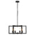 Farmhouse 6-Light Candle-Style Geometric Square/Rectangle Chandeliers for Living Room and Foyer with No Bulbs Included